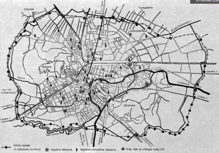FAŠISTI OKRUŽILI LJUBLJANU BODLJIKAVOM ŽICOM<br src=
