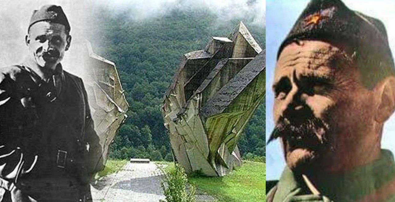 Mrtav kraj nje ležaše slavni Komandant<br src=